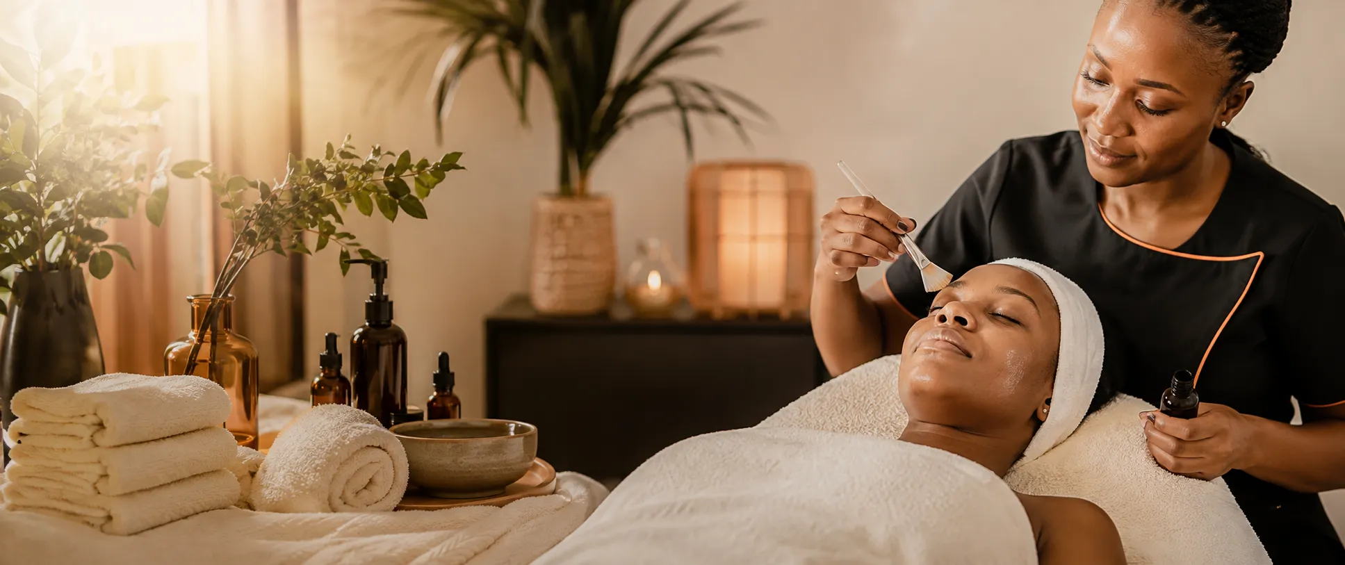 A welcoming beauty treatment setting